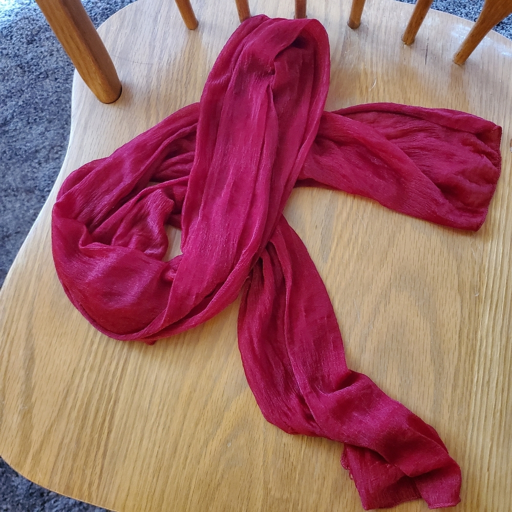 Fushia scarf